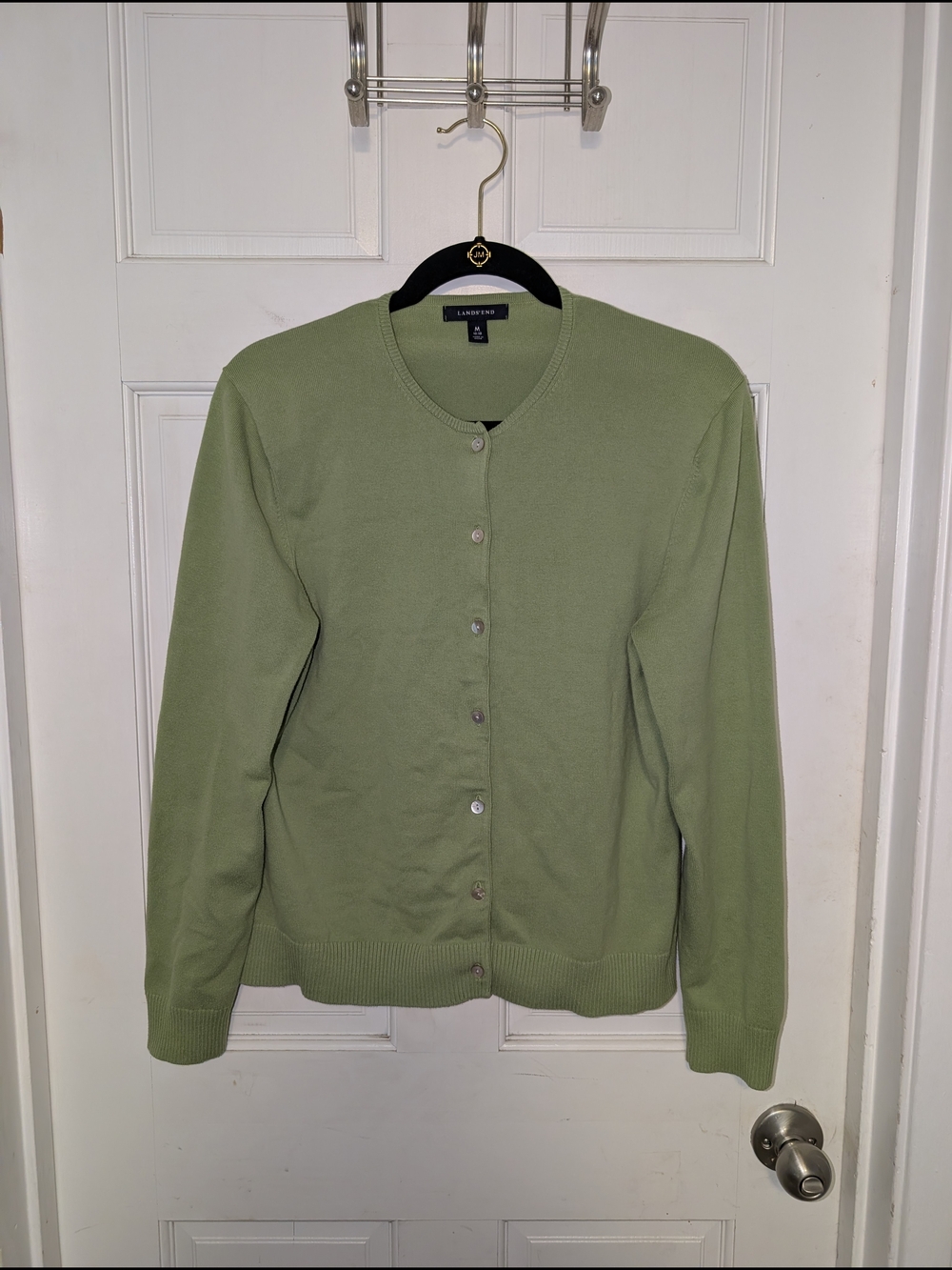 *MOVING SALE* Lands' End Light Green Button Cardigan